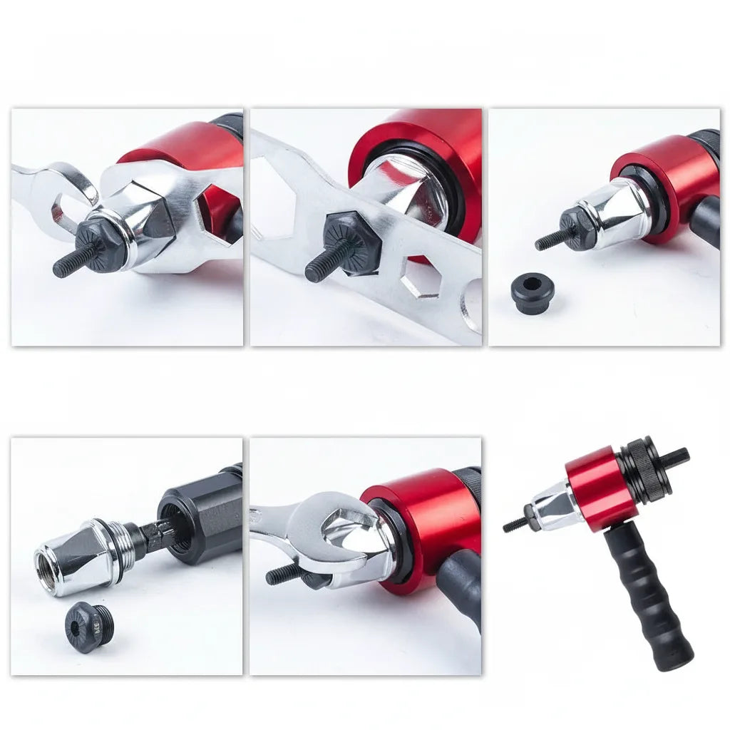 Rivet Nut Adapter Interchangeable M3 To M8 Mandrels