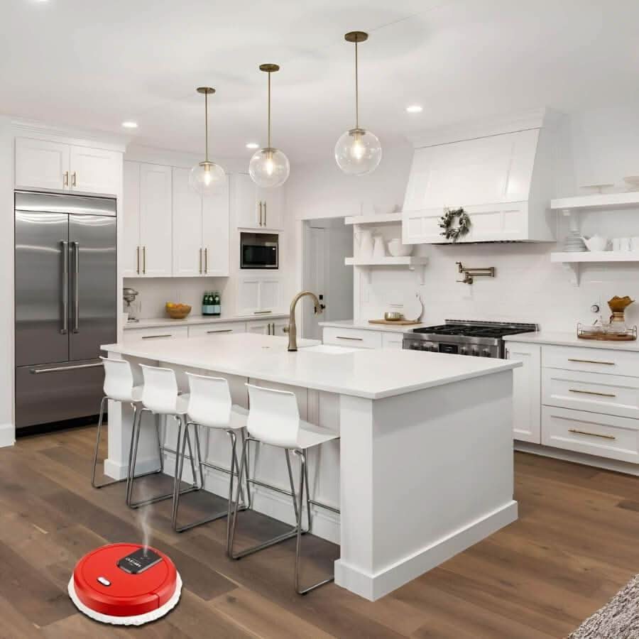 Robot Mop Rotating & Spray Modes Smart Navigation Automatic Dock Return