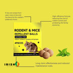 Rodent Repellent Balls Peppermint & Cinnamon Plant-Based Set of 4