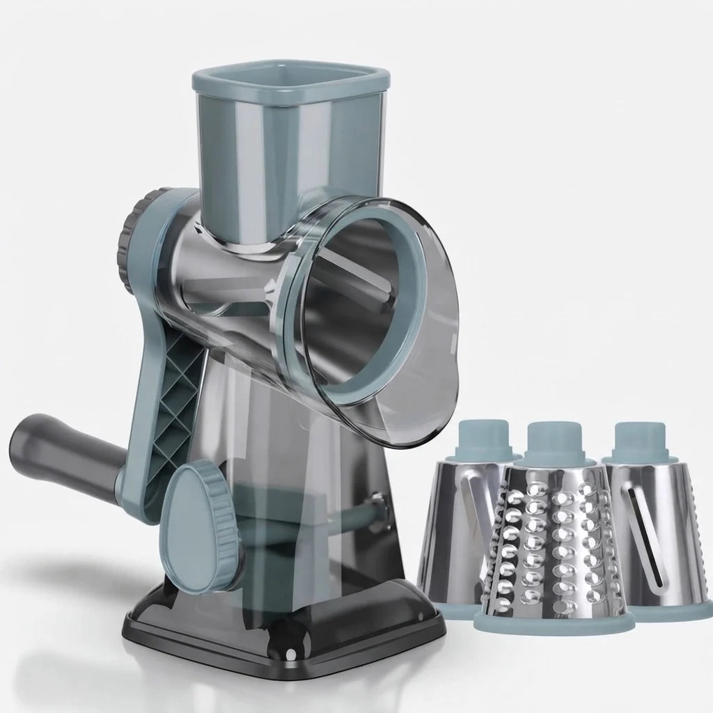 Rotary Grater Interchangeable Steel Drums Suction Cup Base