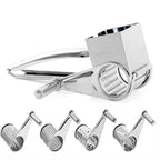 Rotary Hand Grater Stainless Steel Interchangeable Drums