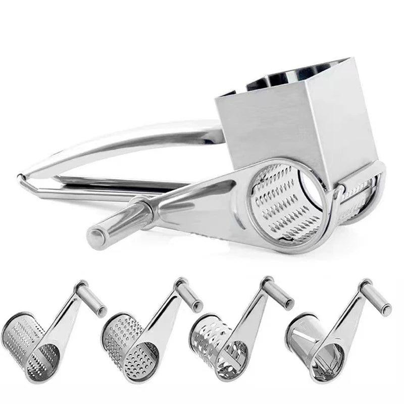Rotary Hand Grater Stainless Steel Interchangeable Drums