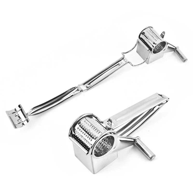 Rotary Hand Grater Stainless Steel Interchangeable Drums
