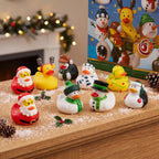 Rubber Duck Advent Calendar 24 Floating Squeak Toys BPA-Free Plastic