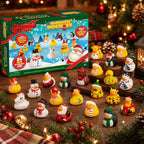 Rubber Duck Advent Calendar Floating Set of 24 Holiday Designs