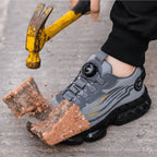Safety Shoes Wide Toe Cap Slip-Resistant Sole Breathable Textile