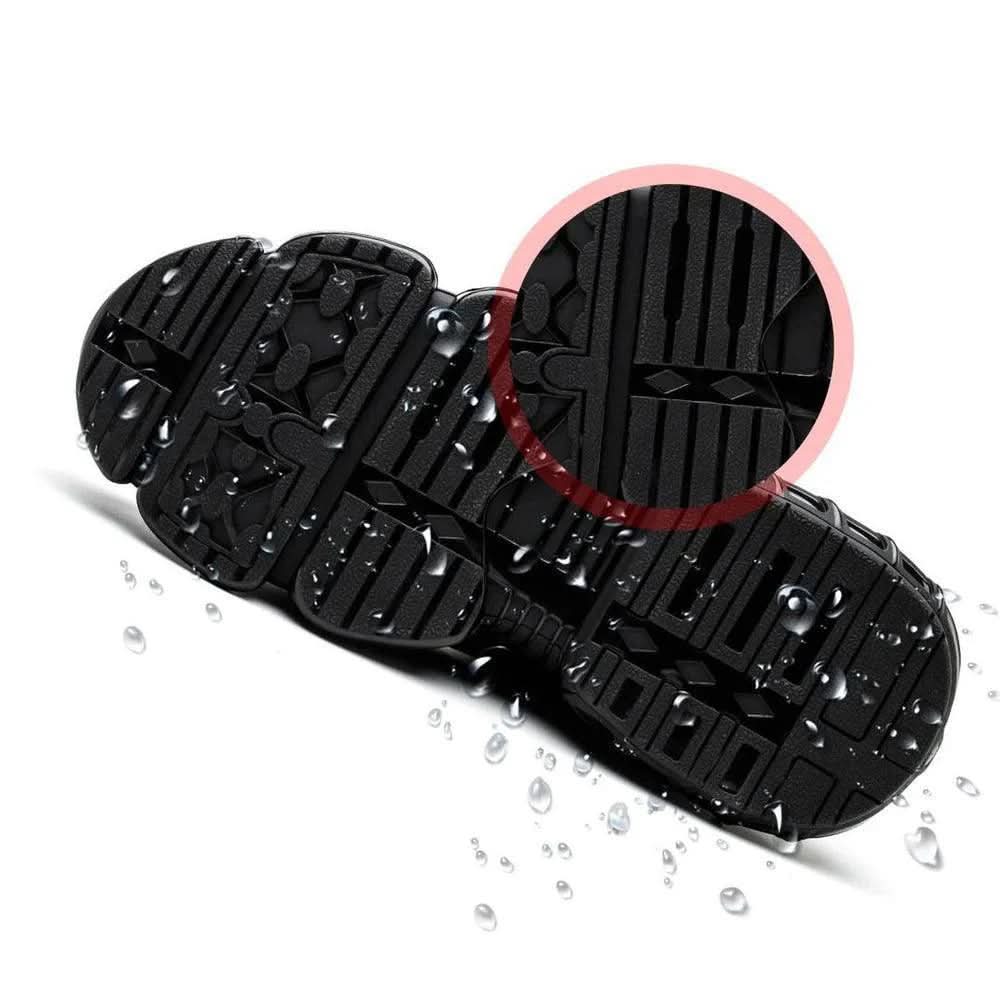 Safety Shoes Wide Toe Cap Slip-Resistant Sole Breathable Textile