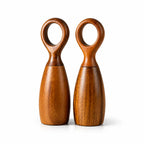 Salt & Pepper Grinder Set Acacia Wood Ergonomic Handles