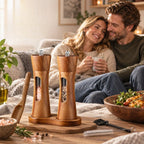 Salt & Pepper Mill Acacia Wood Adjustable Grind