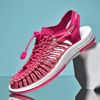 Sandals Braided Upper Breathable Flexible Rubber Sole