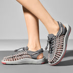 Sandals Braided Upper Breathable Flexible Rubber Sole