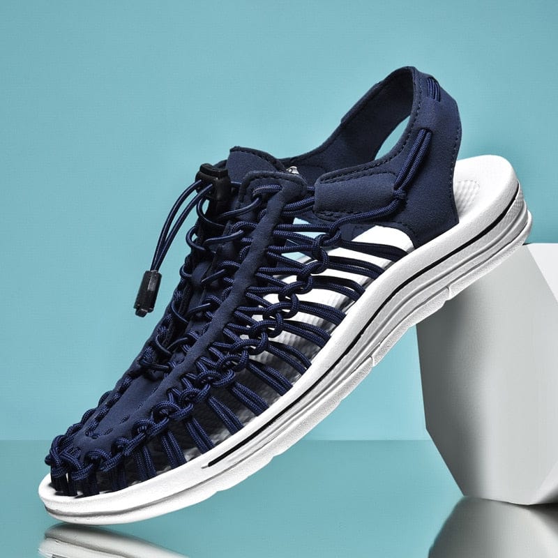 Sandals Braided Upper Breathable Flexible Rubber Sole