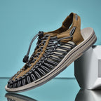 Sandals Braided Upper Breathable Flexible Rubber Sole
