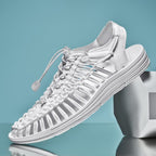 Sandals Braided Upper Breathable Flexible Rubber Sole