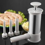 Sausage Stuffer Stainless Steel Hand Lever Set of 4 Tubes