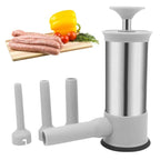 Sausage Stuffer Stainless Steel Hand Lever Set of 4 Tubes