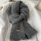 Scarf Alpaca Wool Soft Knit 64.2-Inch Length