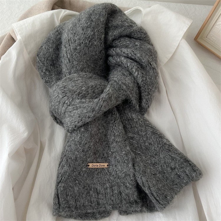 Scarf Alpaca Wool Soft Knit 64.2-Inch Length