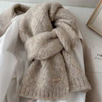 Scarf Alpaca Wool Soft Knit 64.2-Inch Length