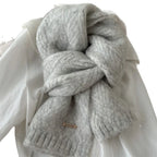 Scarf Alpaca Wool Soft Knit 64.2-Inch Length