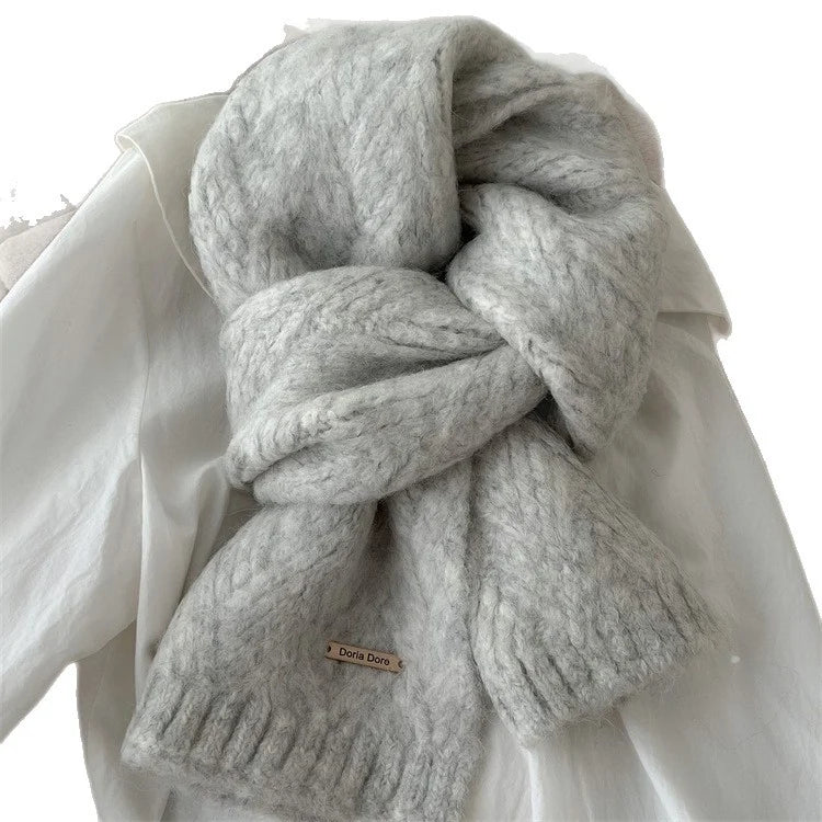 Scarf Alpaca Wool Soft Knit 64.2-Inch Length