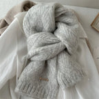 Scarf Alpaca Wool Soft Knit 64.2-Inch Length