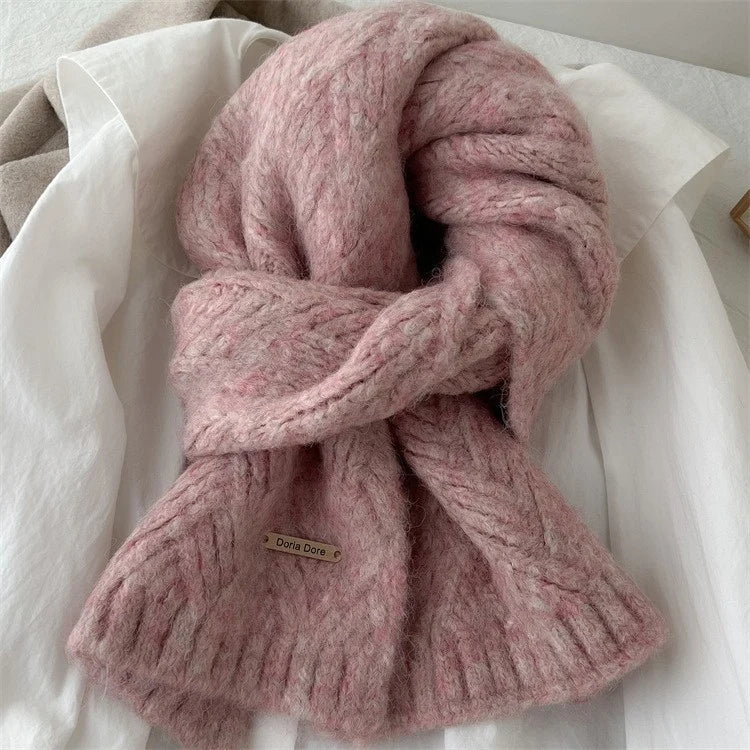 Scarf Alpaca Wool Soft Knit 64.2-Inch Length