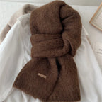 Scarf Alpaca Wool Soft Knit 64.2-Inch Length