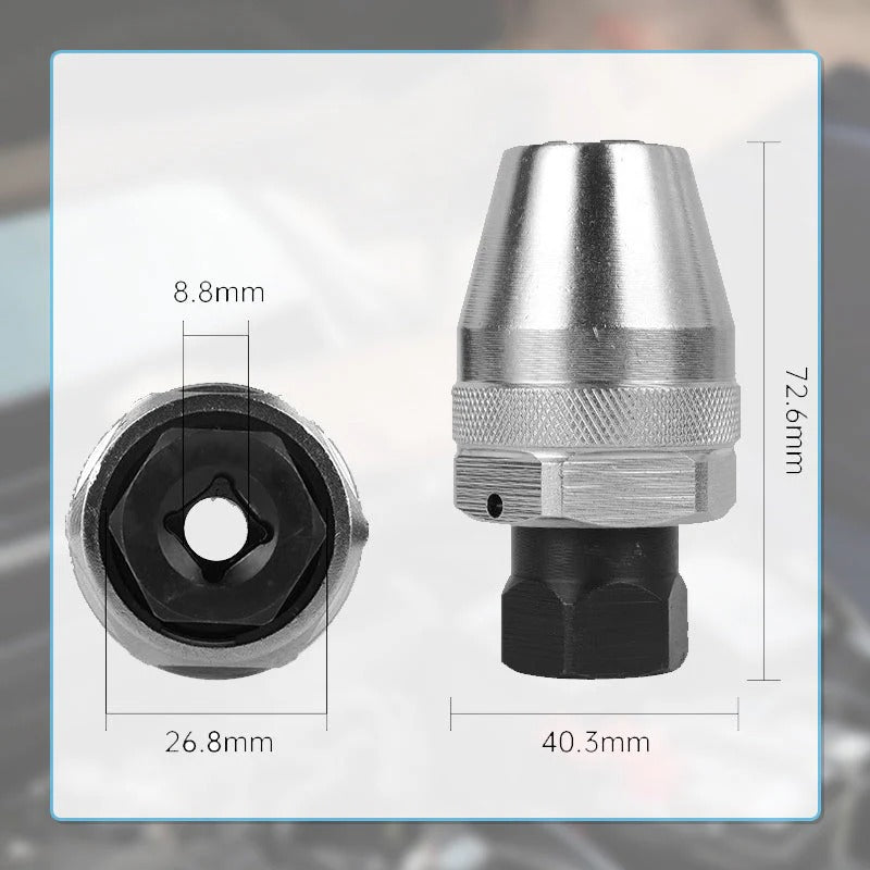 Screw Extractor Hardened Steel Tapered Internal Teeth
