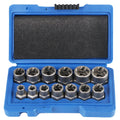 Screw Extractor Set Chrome-Molybdenum Steel Set of 14