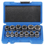 Screw Extractor Set Chrome-Molybdenum Steel Set of 14