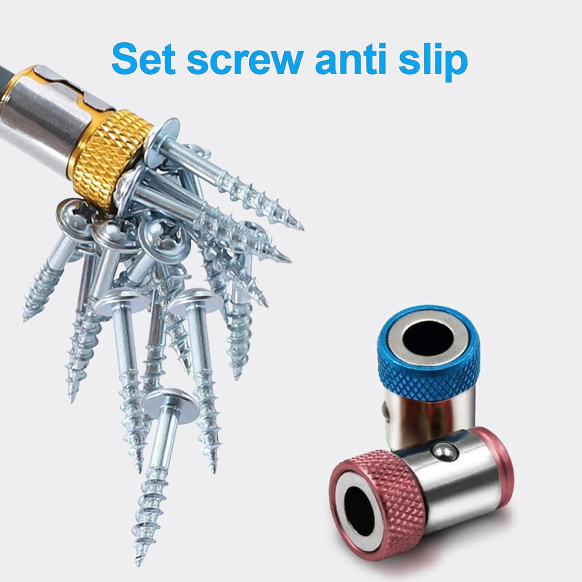 Screwdriver Bit Holder Magnetic Tip & Adjustable Depth Ring
