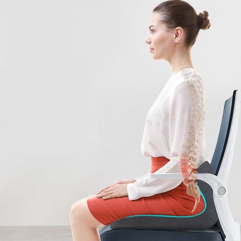 Seat Cushion L-Shaped Memory Foam Removable Washable Cover