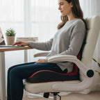 Seat Cushion L-Shaped Memory Foam Removable Washable Cover