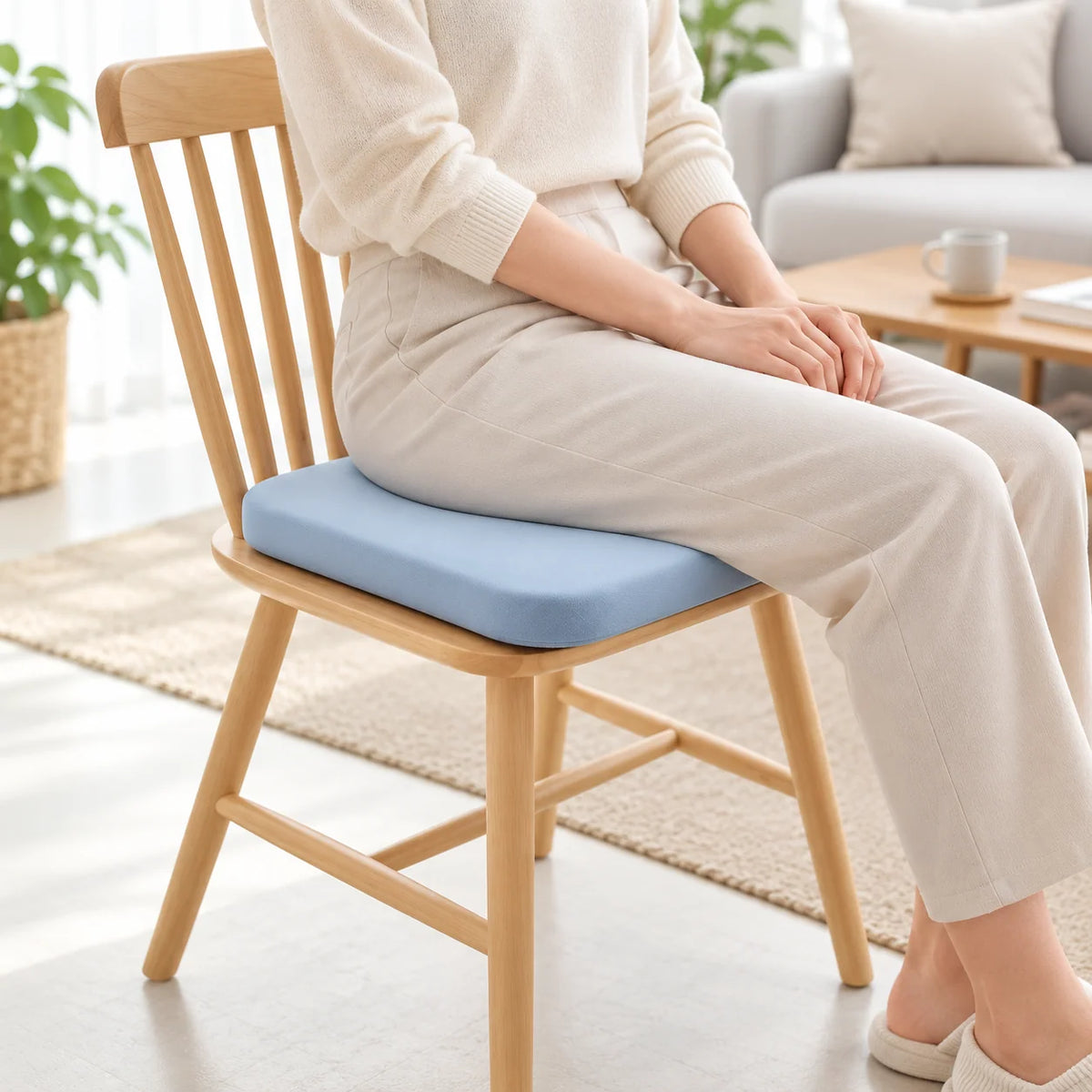 Seat Cushion Memory Foam Contoured Ergonomic Support