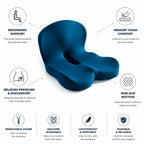 Seat Cushion Memory Foam Pressure-Relieving & Non-Slip