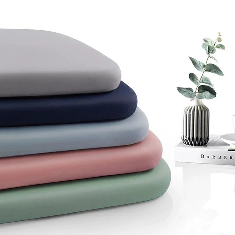 Seat Cushion Shape-Retaining Foam Non-Slip Base & Removable Cover