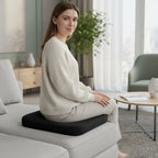 Seat Cushion Shape-Retaining Foam Non-Slip Base & Removable Cover