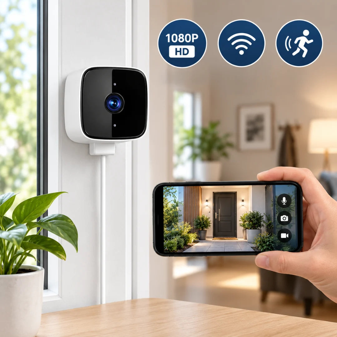 Security Camera 1080p Infrared Night Vision Magnetic Mount