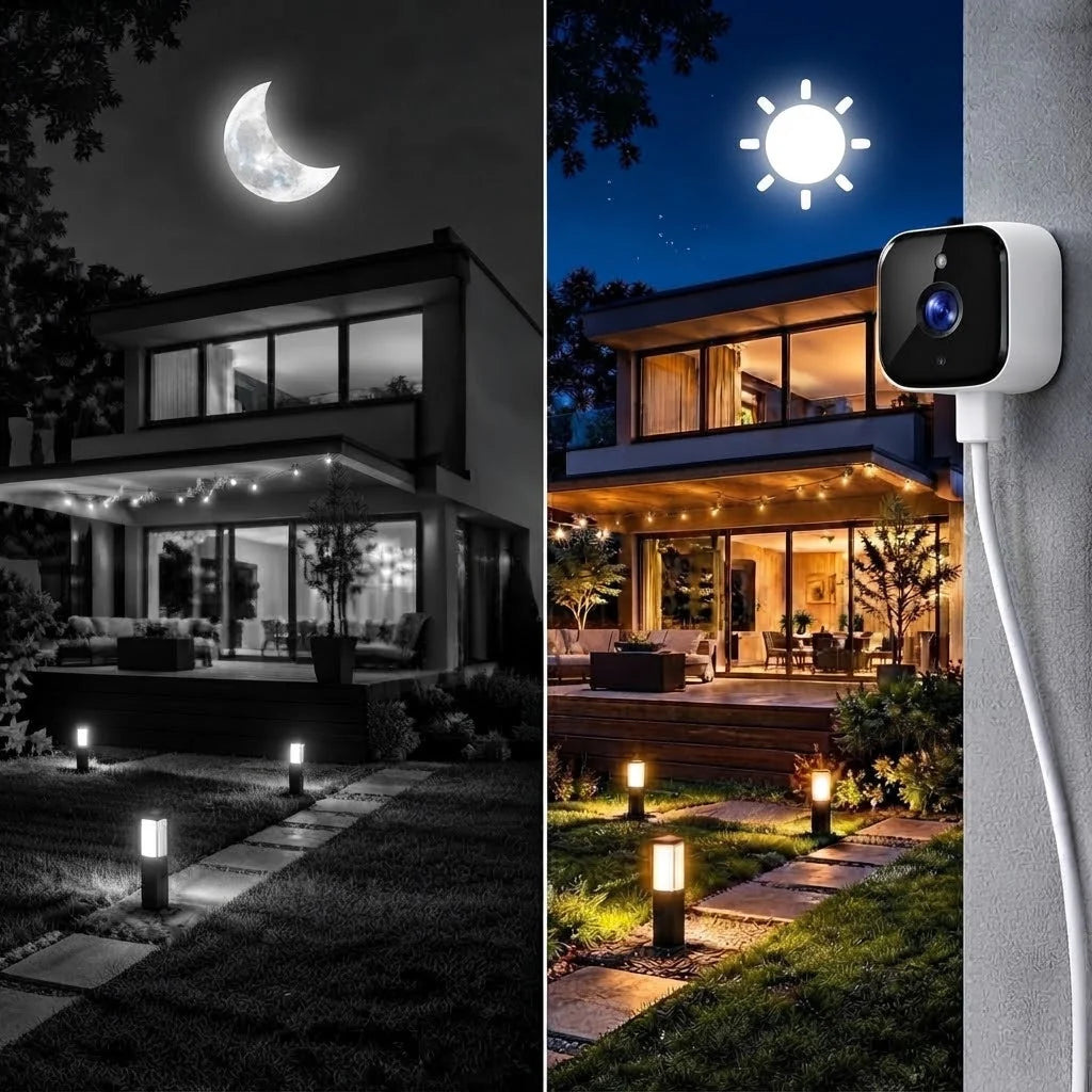 Security Camera 1080p Infrared Night Vision Magnetic Mount
