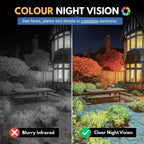 Security Camera 2K Window-Mounted Night Vision