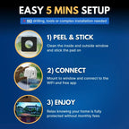 Security Camera 2K Window-Mounted Night Vision