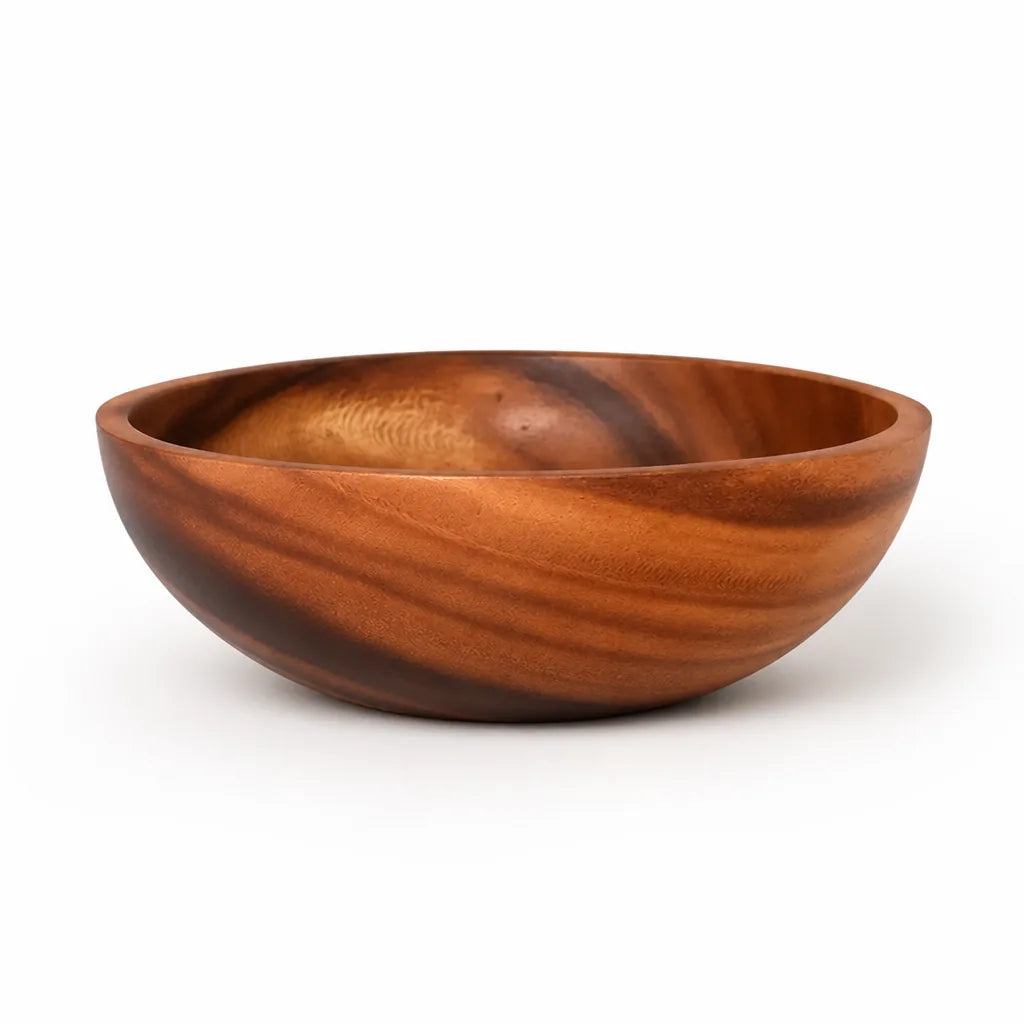 Serving Bowl Solid Wood Handcrafted Multiple Sizes