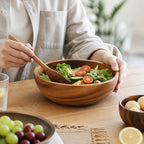 Serving Bowl Solid Wood Handcrafted Multiple Sizes