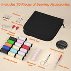 Sewing Kit Compact Travel Design Threads Needles Buttons & Scissors