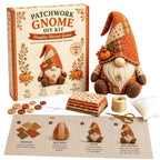 Sewing Kit Patchwork Gnome Plush Polyester Beginner Friendly