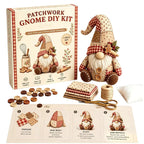 Sewing Kit Patchwork Gnome Plush Polyester Beginner Friendly