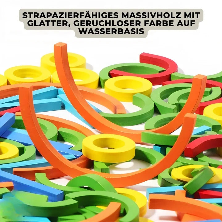 Shape Sorting Puzzle Multicolor Non-Toxic Wood