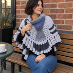 Shawl Wing-Shaped Feather Knit With Tassels