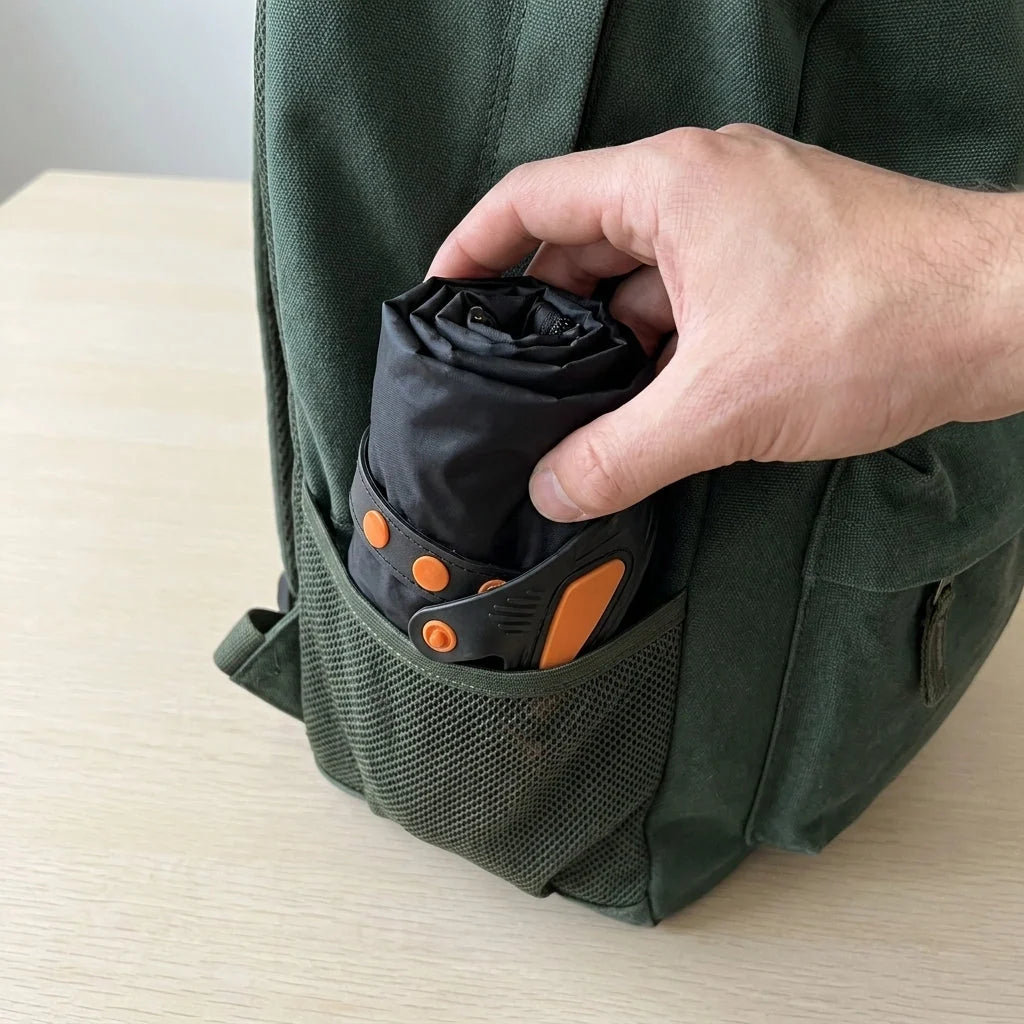 Shoe Covers Waterproof Zipper Closure Treaded Sole Reflective Detail